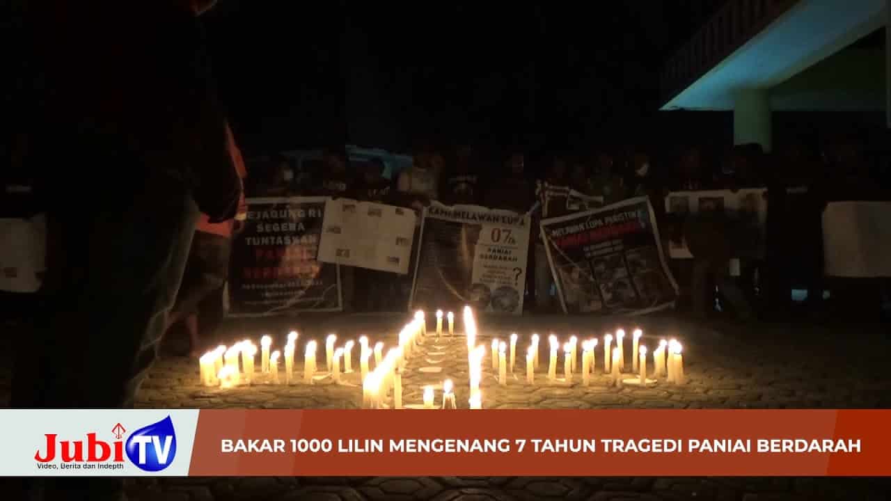  1000 lilin mengenang Tragedi Paniai Berdarah