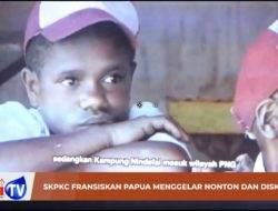 SKPKC Fransiskan Papua gelar nonton bareng film “Pendidikan di Tapal Batas”