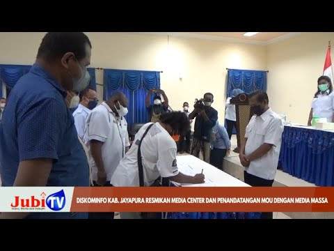  Diskominfo Kabupaten Jayapura resmikan media center