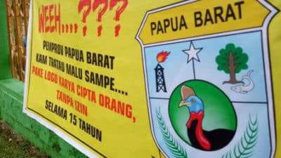 Setelah 18 tahun digunakan Provinsi Papua Barat, hak cipta logo provinsi akhirnya sah milik Pieter Mambor