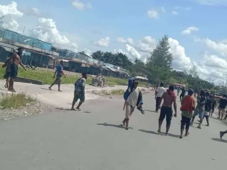 Situasi Dekai, ibu kota Kabupaten Yahukimo, Papua, pada Selasa (15/3/2022). - Istimewa