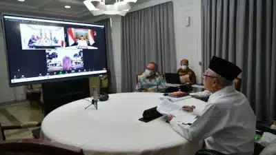 Wapres jumpa Pimpinan MRP-PB lewat konferensi Video, bahas percepatan pembangunan di Papua Barat