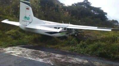Penumpang dan Awak Pesawat Selamat dalam Insiden Kecelakaan Pesawat di Sinak Papua