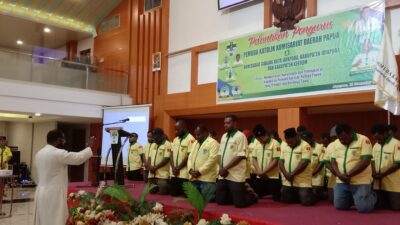 Komda Pemuda Katolik Provinsi Papua dan Sejumlah Pengurus Komisariat Cabang Dilantik