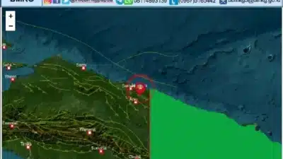 156 Gempa Susulan Guncang Jayapura Provinsi Papua