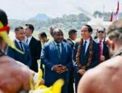 Presiden Jokowi Disambut Perdana Menteri Papua Nugini di Port Muresby